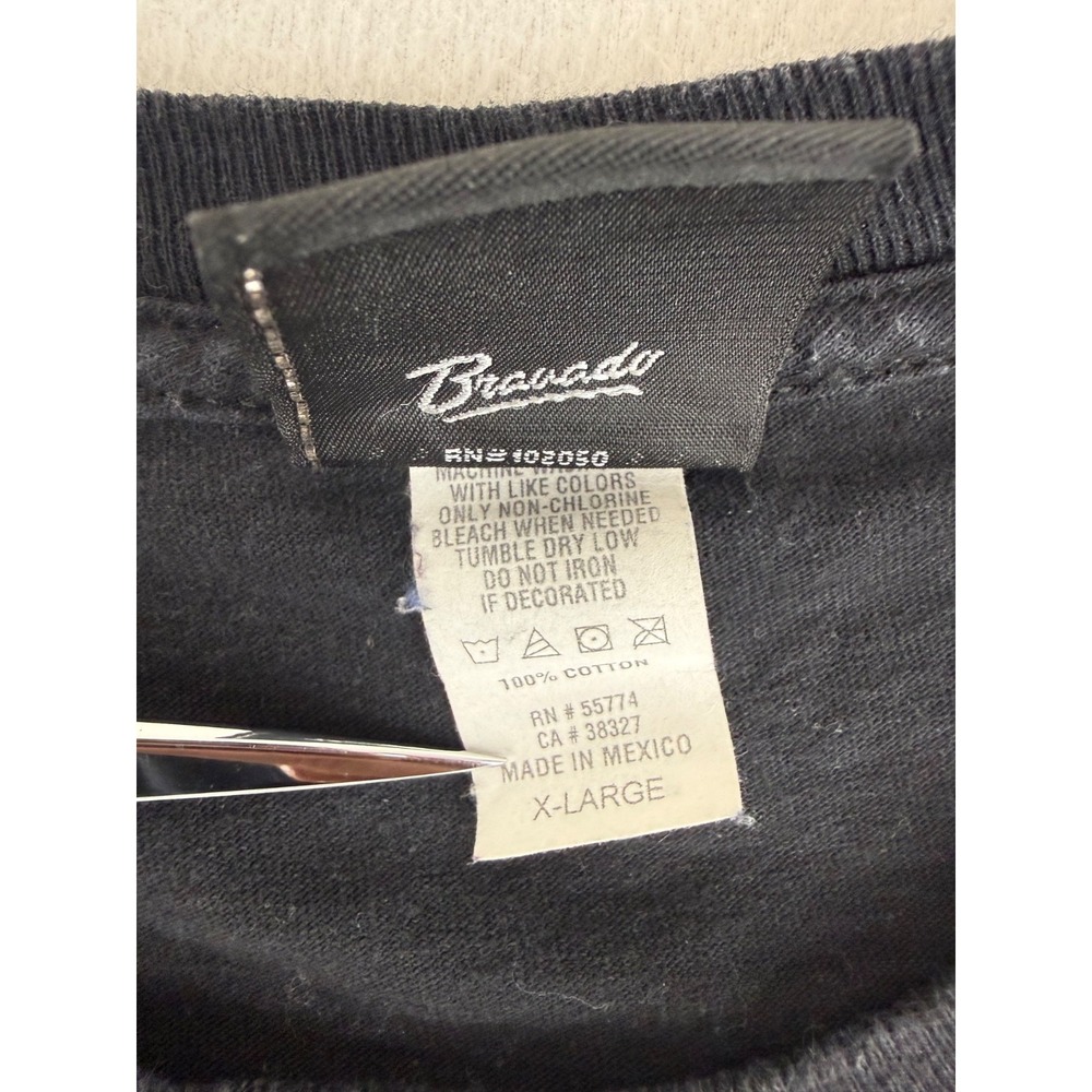 HARLEY DAVIDSON Long Sleeve Crew Neck Men's Large Motorcycles Spell Out‎ Sleeves - Picture 6 of 8